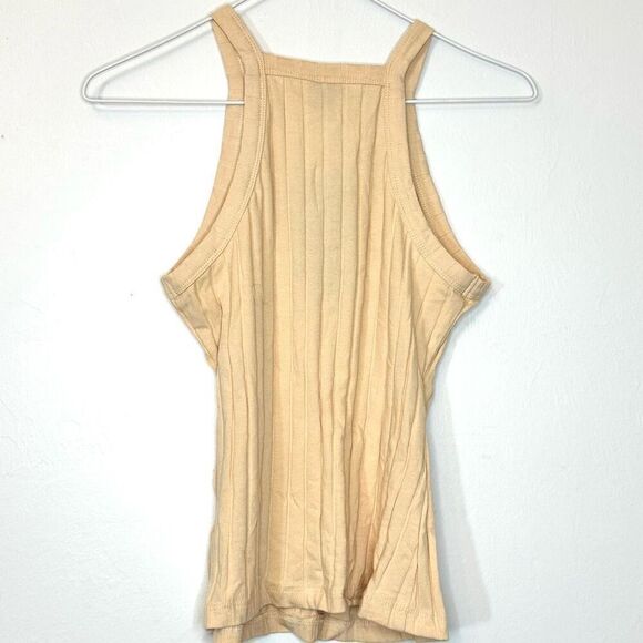 NWT Shein Knitted Halter Cream Tank Top Size Medium - Picture 3 of 6